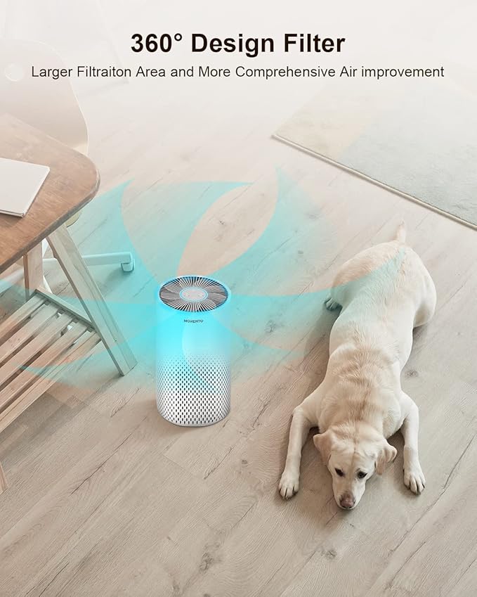 MORENTO KILO Air Purifier Replacement Filter, 3-In-1 Ture HEPA Filter for Pet Allergy, Efficiency Activated Carbon, for MORENTO Kilo Air Purifier 1 Pack+3 Layers Filtration