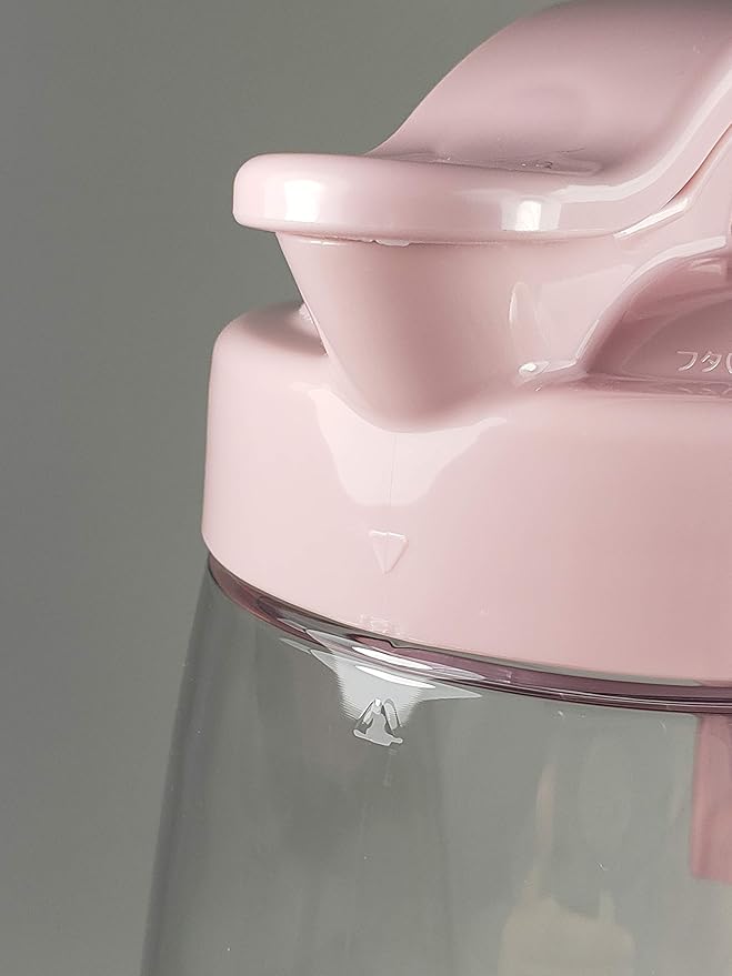 One-Touch Airtight Water Pitcher with Quickpour Lid, 2.3QT (74oz) – Heat Resistant, Leakproof Jug for Hot & Cold Drinks, Coffee, Tea and More, Space-Saving, Dishwasher Safe, Made in Japan (Pink)