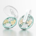 Small Pill Case, Cute Pill Box for Purse & Pocket, 4 Compartment Removable Pill Holder, Portable Travel Pill Organizer for Vitamins, Supplements, Fish Oils (Green)