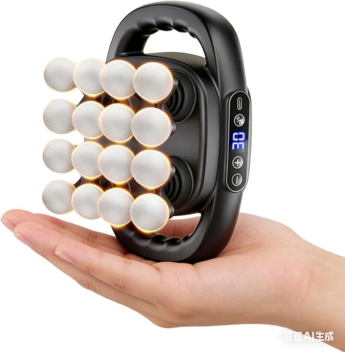 Mini 16 Head Massage Gun Set, Mini 16-Drive 8-Head Massage Gun Deep Tissue with 30 Levels & 3 Modes for Thighs, Arms, Waist, Back