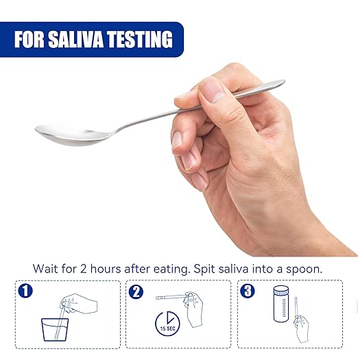 pH Test Strips for Saliva & Urine, 125 Urine Test Strips for Tracking Alkaline & Acid Levels in Body, Monitor Your pH Level from 4.5-9.0