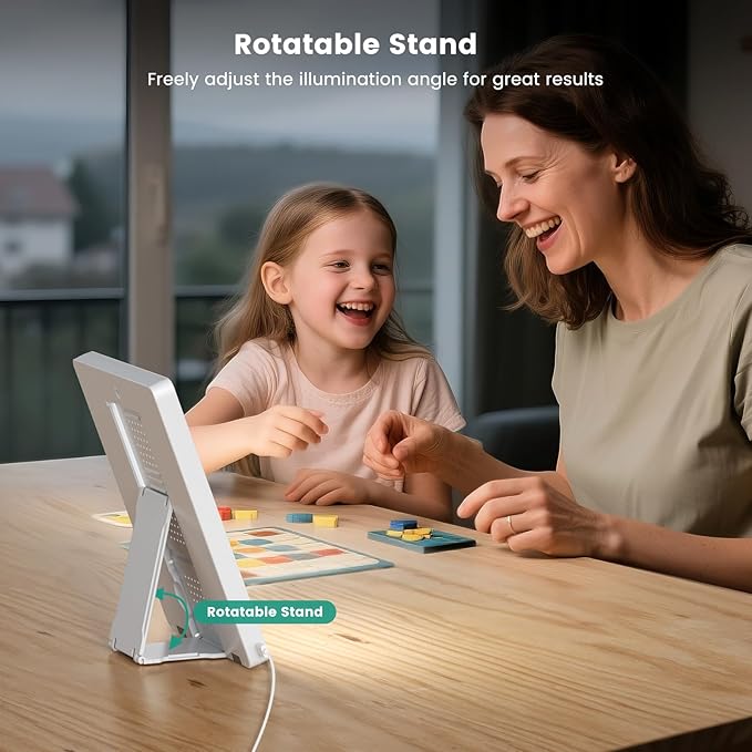 Light Therapy Lamp - 10000 Lux 3 Color Temperature & Wall Mountable, with Memory Function, Touch Control Portable Light Therapy Lamp for Home & Office.