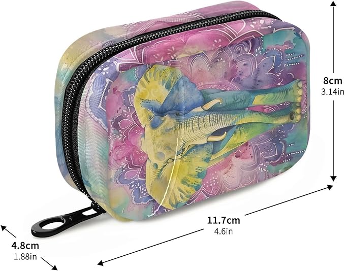 Travel Pill Organizer Animal Elephant Vitamin Planner Medicine Box Large Compartments Daily Pill Organizer