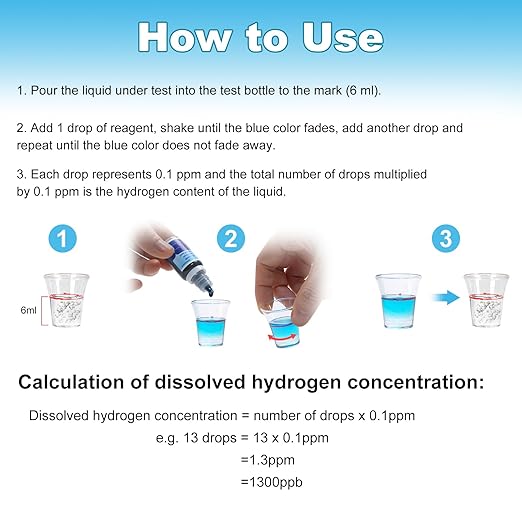 Hydrogen Test Reagent，Dissolved Hydrogen Test Reagent ，H2Blue，Test The Concentration of Hydrogen Molecules in Water