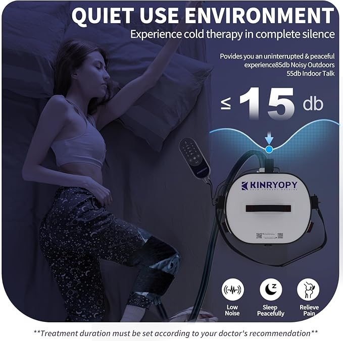 Cold Therapy Machine for Shoulder with Programmable Timer, Portable Ice Machine for Shoulder After Surgery, Lightweight Replacement Recovery System, Cryotherapy Pain Relief w/Compression Pad