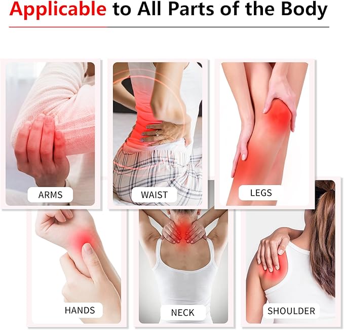 Long Red Light Therapy Belt, 16 W 120 Beads Wearable Near Red Infrared Light Therapy Wrap for Body, 660nm & 850nm, Auto Timer, Ideal for Shoulder Waist Back Body