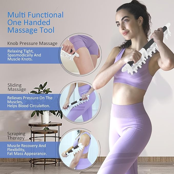 Strict Fascia Massage Tool Large Myofascial Release Blaster Tools for Anti-Cellulite Skin Soothing Lymphatic Drainage Trigger Point Deep Tissue Shoulder, Back，Psoas,Thighs, Butt & Full Body (Black)