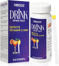 Drink Spike Test Strips - 50 Strips, GHB and Ketamine Detector, Ensures Drink Safety, 10-Second Results.Beverage, Wine, Cocktail, Beer, Juice, Water etc
