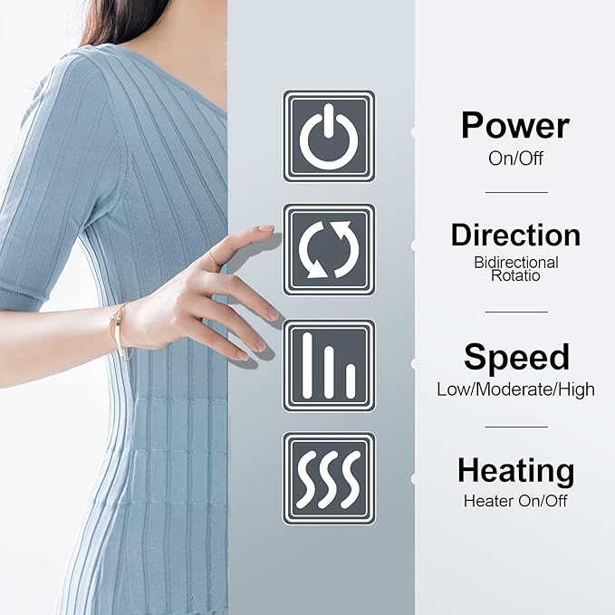 Mothers Day Gifts for Mom Wife Women, Fathers Day Dad Husband Men Gifts, Shiatsu Neck Back and Shoulder Massager with Heat for Pain Relief Deep Tissue, Birthdays, Valentine’s Day, Christmas Gift