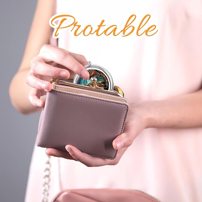 Pill Box Cute Small Pill Box for Purse & Pocket Medicine Organizer Travel Pillbox Waterproof Pills Cases Metal Pills Container Holder for Vitamins, Fish Oil, Supplements (Grey sea Turtle)