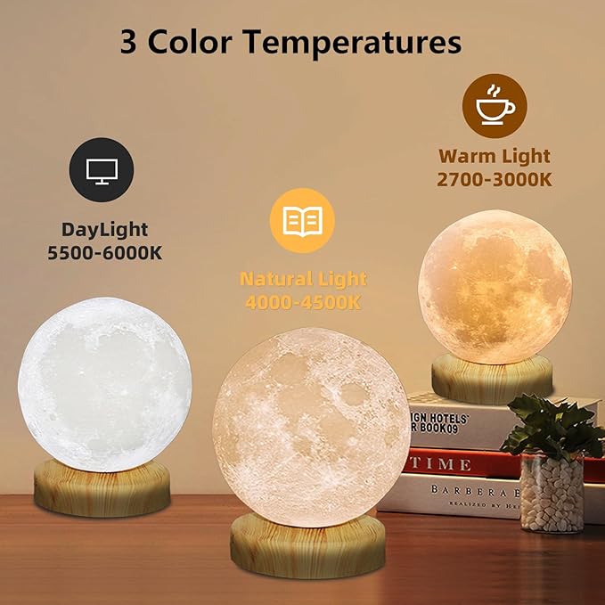 RscCleaner Light Therapy Lamp®, Happy Sun Lamp 10000 Lux with 3 Color Temperatures, Adjustable Brightness,Timer & Memory Function, Happy Sunlight Lamp with Remote Control for Home Office Decoration