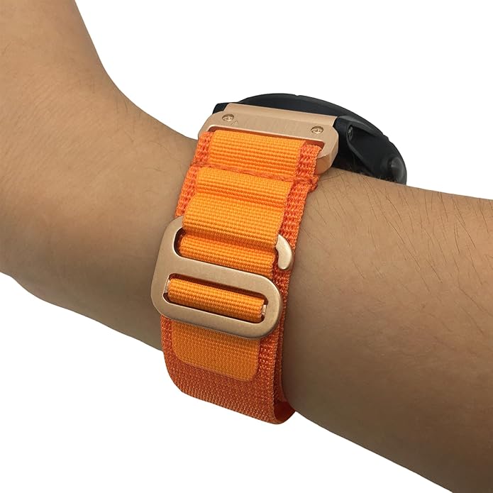 Custom Fit by Wrist Size, Small & Large Wrists, for Garmin Nylon Watch Band –– Compatible with QuickFit 20mm / 22mm / 26mm, Fenix 7, Instinct 2X, Forerunner, Epix, Tactix, MARQ, quatix, Approach