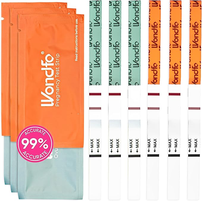 Pregnancy Test Strips and Ovulation Test Strips Combo Pack- Ovulation Predictor Tests and Pregnancy Tests -Reliable Home Testing for Family Planning