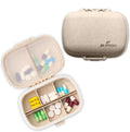 > Daily Pill Organizer, 8 Compartments Portable Pill Case,Travel Pill Box to Hold Medicines & Vitamins