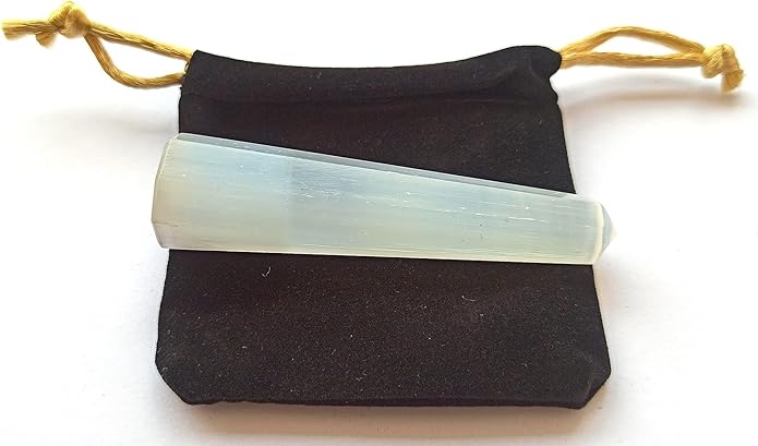 WholesaleGemShop 3 Inch Gemstones Obelisk Tower Jumbo Facet Aura Rock Crystal Natural Polished Earth Wand Spirit