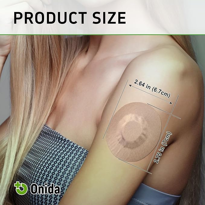 Onida Dexcom G7 Adhesive Patches 20PCS,Waterproof Over Patches for G7 & Stelo Flexible CGM Tape,Pre-Cut Adhesive Medical Tape, Continuous Glucose Monitor Sensor Cover