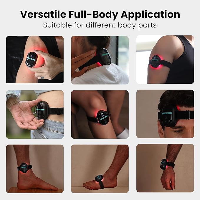 Red Light Therapy Module, PRUNGO 650nm red Light and 850nm Infrared Polarized Light Device to relieves The Pain for Wrists, Ankles, Knees and Other Joints or Muscle Areas of The Body