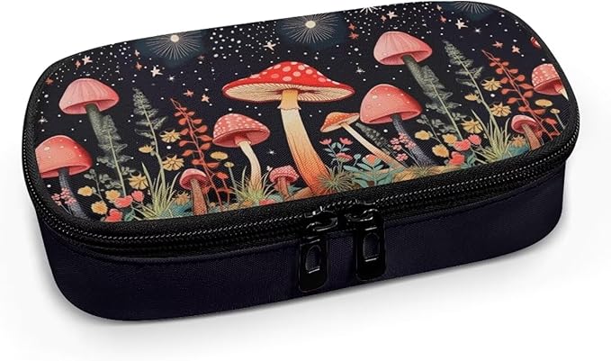 Moon Mushroom Insulin Cooler Travel Case - Medication Diabetic Insulated Organizer Portable Cooling Bag for Insulin Pen and Diabetic Supplies