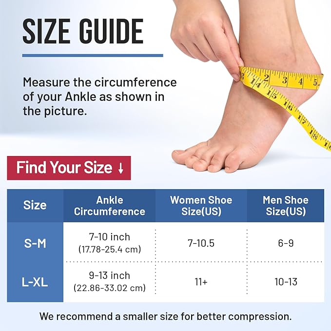 Ankle Compression Sleeve for Achilles Tendonitis Relief, Ankle Ice Pack Wrap, Foot Brace Sprained Ankle Support for Women and Men, Freeze Cold Packs for Plantar Fasciitis