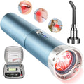 8-LED Handheld Red Light Therapy Wand for Face & Body, 5200mAh Portable Near Infrared Light Device for Cold Sore & Joint Pain Relief, 10Hz Pulse, 460/660/850/940nm Multi-Wave Torch