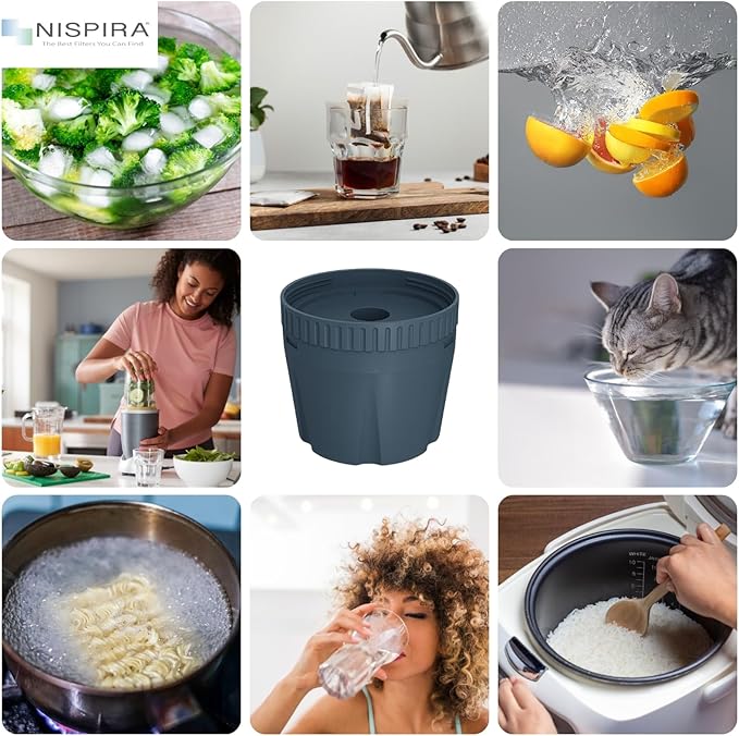 Nispira Water Pitcher Filter Replacement for Epic Nano Pitcher Removes Chlorine, Lead, Odor and More 150 Gallon, 2 Packs