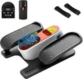 Elliptical Leg Exerciser with Electric Seated Pedal, Under Desk Elliptical Machine for Home & Office, Manual & Auto Mode, Forward & Reverse,12 Speeds Leg Exercise Machine for Seniors