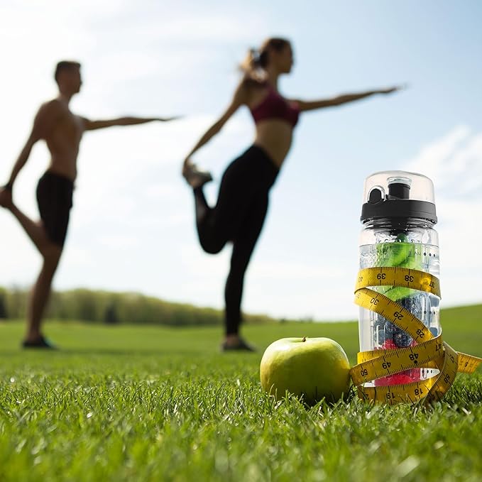 Zulay Fruit Infuser Water Bottle - 34oz - Leakproof With Full-Length Infusion Rod - Men Women's Ideal Fitness Gift Or For Gym, Camping