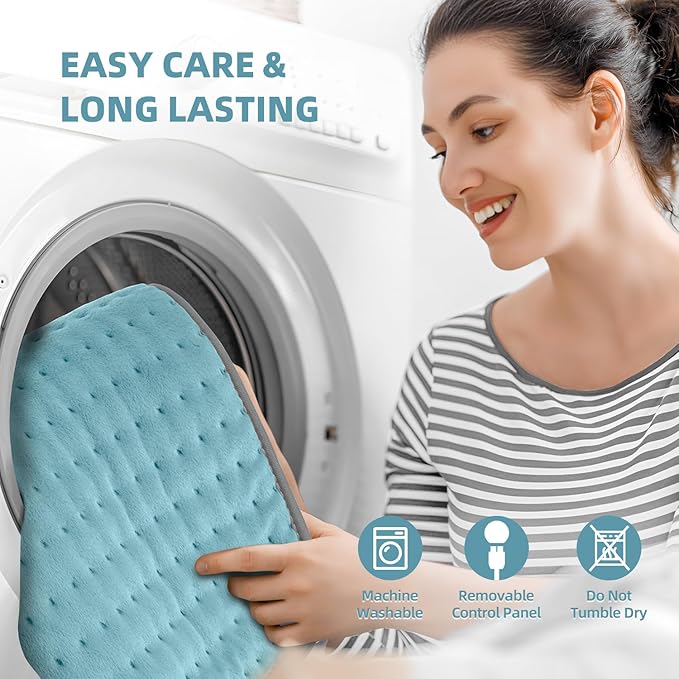 Heating Pad XXL for Back Pain Relief, Heated Pad for Neck/Shoulders/Legs/Knees/Feet/Cramps, Heat Pads for Women, Birthday Mothers Day Gifts for Mom Wife Grandma Her, 6 Heat Settings, Auto-Off, 20"x24"