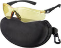 xaegistac Shooting Glasses Anti-fog Shooting Range Eye Protection, Adjustable Safety Glasses with Zipper Hard Case