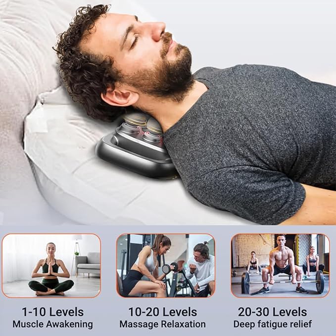 16-Drive 8-Head Massage Gun Set, Deep Tissue Percussion Massager with 16 Massages Heads, Red Light Therapy, Quiet Muscle Massage Gun for Back, Shoulders, Legs, Foot, Body Muscle Pain Relief (16-Head)