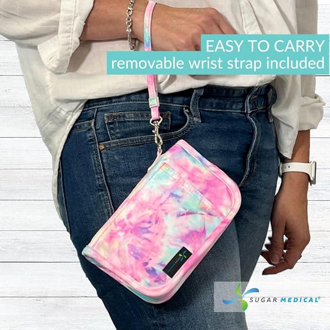 Sugar Medical Diabetes Supply Case | Medical Supplies Travel Bag | Glucose Meter Organizer | Diabetic Care Products | Glucometer Kit (Dream)