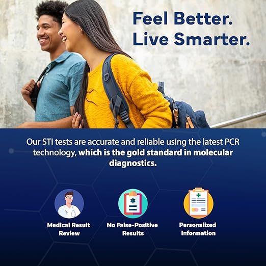 at-Home HSV Test Kit – Health Screening Kit for Men & Women – Discreet Sample Collection – Easy-to-Use Home Testing Kit with Secure Online Results and Lab Processing