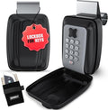 Superlit Car Lock Box - Turo Key Lock Box for Car Window for Rentals & Rideshare, anti-theft Car Device for Vehicles Waterproof Lockbox for Car Keys with RFID Signal Blocker Pouch - Standard