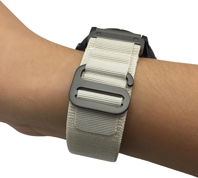Custom Fit by Wrist Size, Small & Large Wrists, for Garmin Nylon Watch Band –– Compatible with QuickFit 20mm / 22mm / 26mm, Fenix 7, Instinct 2X, Forerunner, Epix, Tactix, MARQ, quatix, Approach