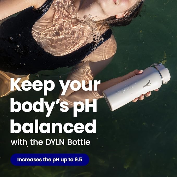 DYLN Hydrogen Water Bottle | Create Hydrating Alkaline Hydrogen-Rich Water Up to 9 pH | Vacuum Insulated Stainless Steel Water Bottle | Keeps Water Cold for 24 Hours