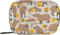 Pill Box Capybara 7 Day Pill Case Travel Pill Organizer Bag with Zipper Portable Weekly Vitamin Medicine Supplement Holder Pouch Bag