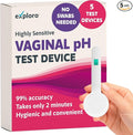 Exploro Vaginal Health pH Test Devices Feminine pH Test, Monitor Vaginal Intimate Health & Prevent Infection, Accurate Acidity & Alkalinity Balanced Vaginal Test, BV Test, Vaginal Yeast Test Pack of 5