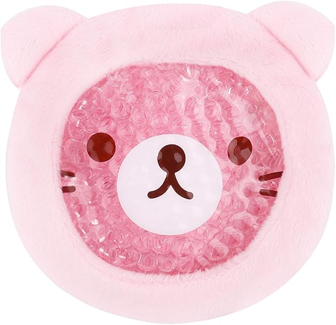 FOMI Premium Kids Hot Cold Ice Packs | 4 Pack | Soft Colorful Sleeves | Fun Animal Designed Children Gel Bead Wrap | Pain Relief for Kids Boo Boos, Fever, Wisdom Teeth, Tired Eyes, Headaches
