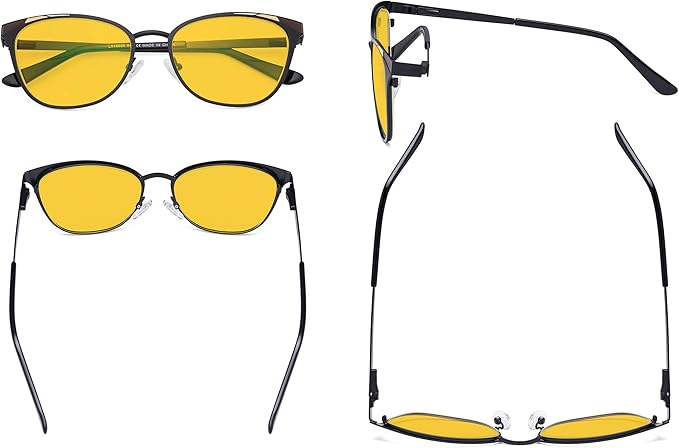 Eyekepper Blue Light Filter Glasses for Women- Butterfly Design Computer Eyegalsses with Transparent Blue Lens