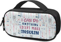 Rnyleeg Diabetic Bags for Supplies Reusable Insulin Bag for Women Men Small Diabetic Supplies Storage for Home Medicine Carrying Case Glucose Meter Cases