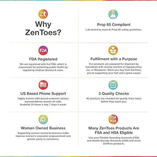 ZenToes Padded Skate Socks for Lace Bite Protection - 1 Pair - for Hockey, Skating and Tall Boots