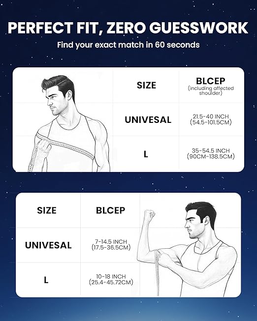 Tolaccea Shoulder Ice Pack Brace with Integrated Triple-Layer Coldfocus Gel, Shoulder Compression Frozen Sleeve with 40-Min Cold & Hot Therapy for Rotator Cuff, Tendonitis, Surgery Recovery