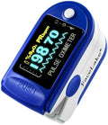 FL350 Blue Pulse Oximeter with Carrying Case, Lanyard & Batteries