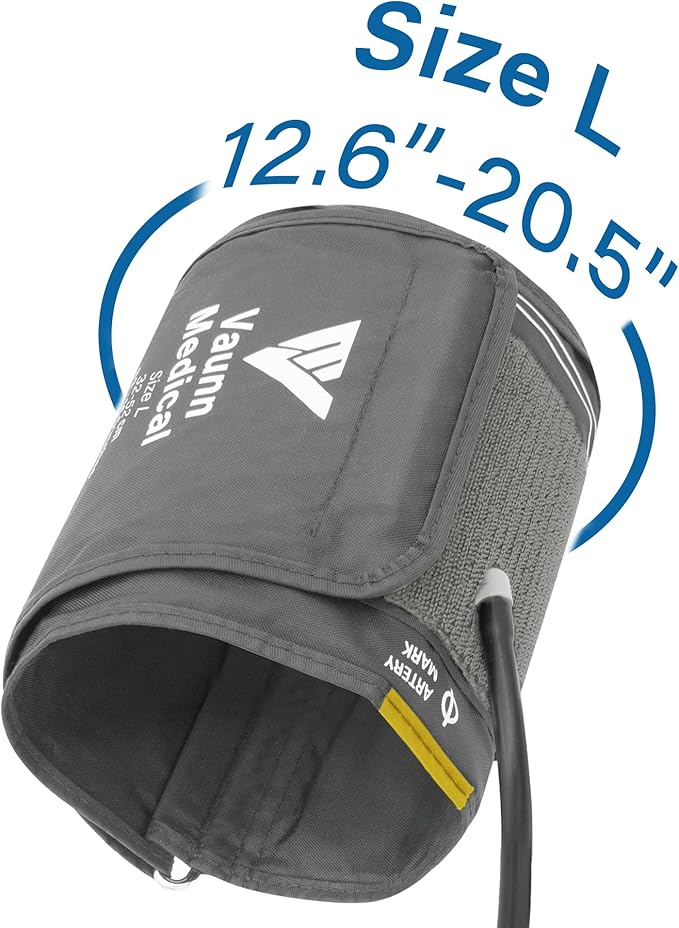 Vaunn Medical Automatic Upper Arm Blood Pressure Monitor, Extra Large Arm Cuff 12.6" - 20.5"