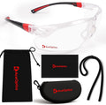 Safety Glasses – ANSI Z87 Certified, 5X Anti-Fog ClearShield™ Lenses with Premium Hard Case & Accessory Bundle