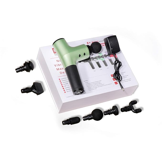 Master Massage Nova Vibration Massage Gun With 6 Head Attachment Gift Box With Black Device, 1count