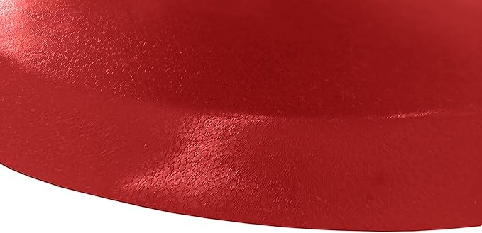 Rhino Mats, Rhino Hide Salon Mat, Non-Slip Standing Cushioned Comfort Anti-Fatigue Mat for Salon, Barbershop, or Spa (Red, Semi-Circle 3' x 3.5' x 7/8")