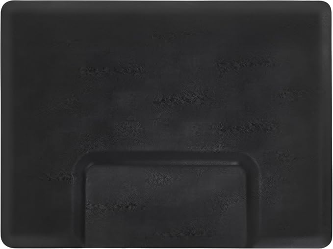 BarberPub Anti-Fatigue Salon Floor Mat for Square Base Chair, PU Comfort Rectangle Barber Standing Mat for Hair Styling, Home & Small Salons 0030 (3' x 4' x 3/4")