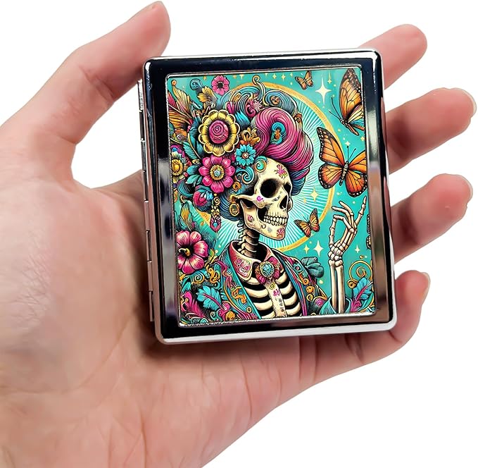 8-Compartment Pill Box Organizer Portable and Stylish Medicine Case, Versatile Storage for Medication - Ideal Travel Accessory & Unique Gift Idea (Floral Elegance)