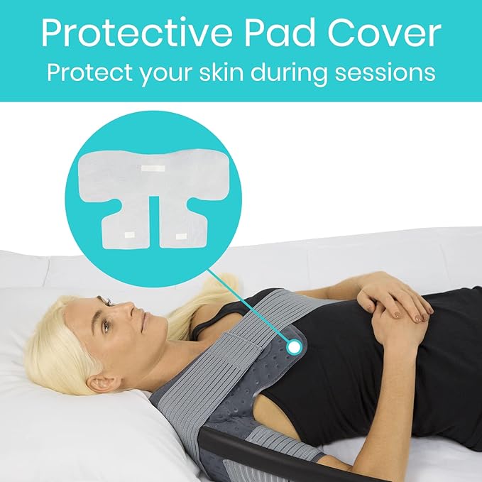 Vive Cold Therapy Machine Replacement Pads for Shoulder - Flexible Ergonomic Reusable Padding for Ice Therapy - Pain Relief System - Shoulder Adjustable Device Accessory to Reduce Swelling (Pads Only)